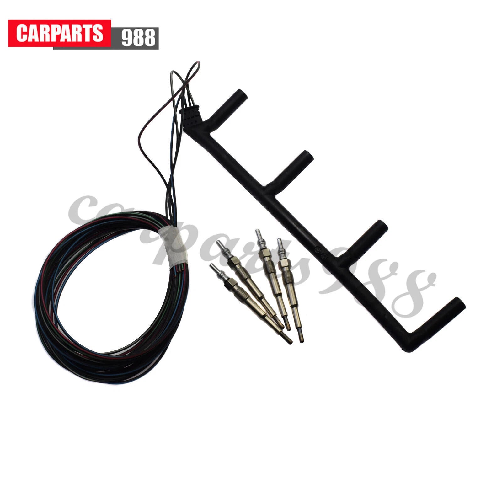 Diesel Glow Plug + Wiring Harness Kit For 04-06 Beetle Golf Jetta 1.9 038971782C 6B93BC-57