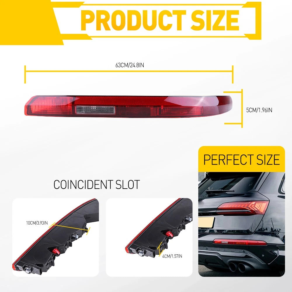 Right Passenger Rear Bumper Stop Lamp Light Reflector For Audi Q7 2016 17-20 EOA 6B93BC-57