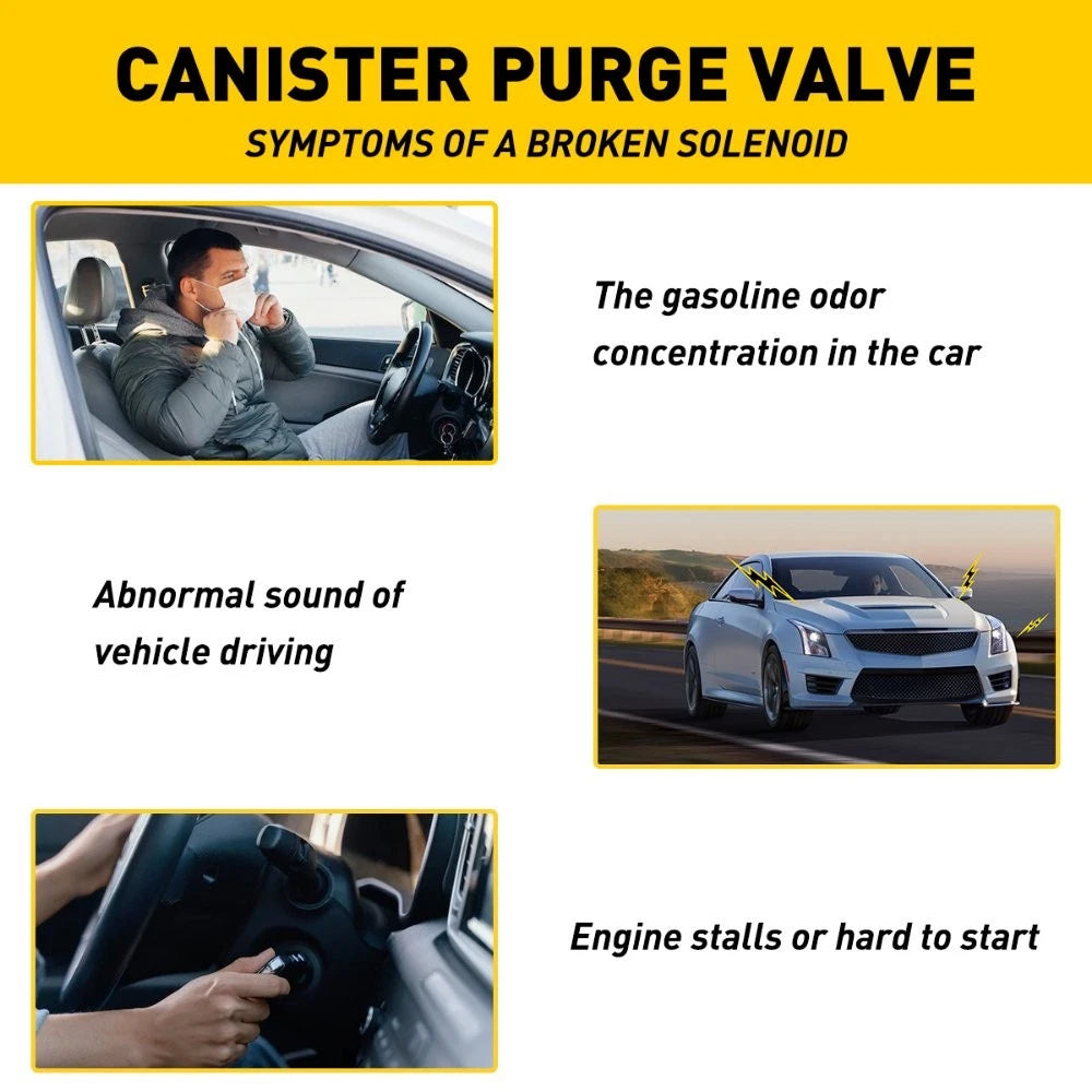 For Buick Cadillac Chevrolet GMC Traverse Vapor Canister Purge Valve Solenoid 6B93BC-57
