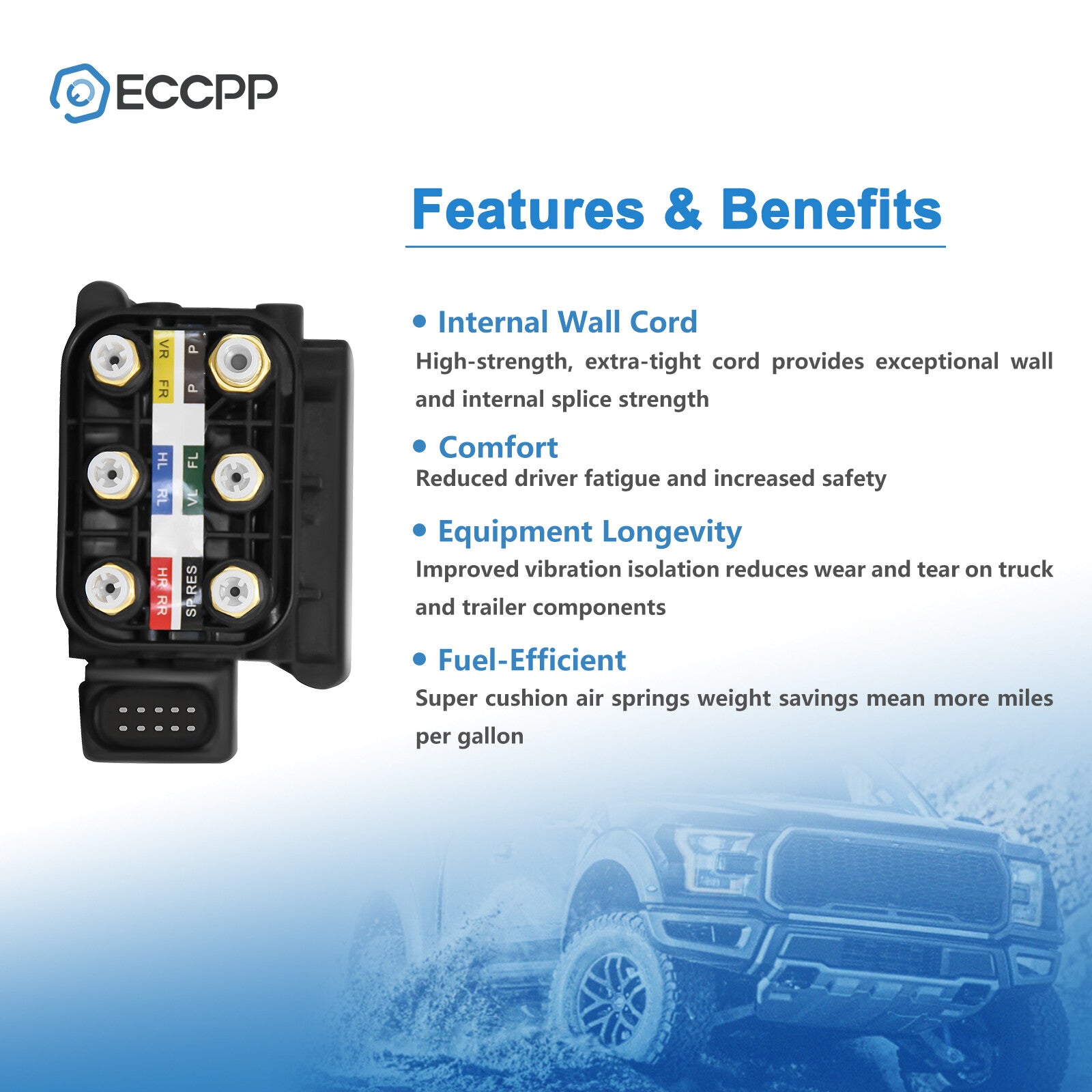 Air Suspension Solenoid Valve Block Fits Mercedes W164 W166 W221 W251 W212 W216 6B93BC-57