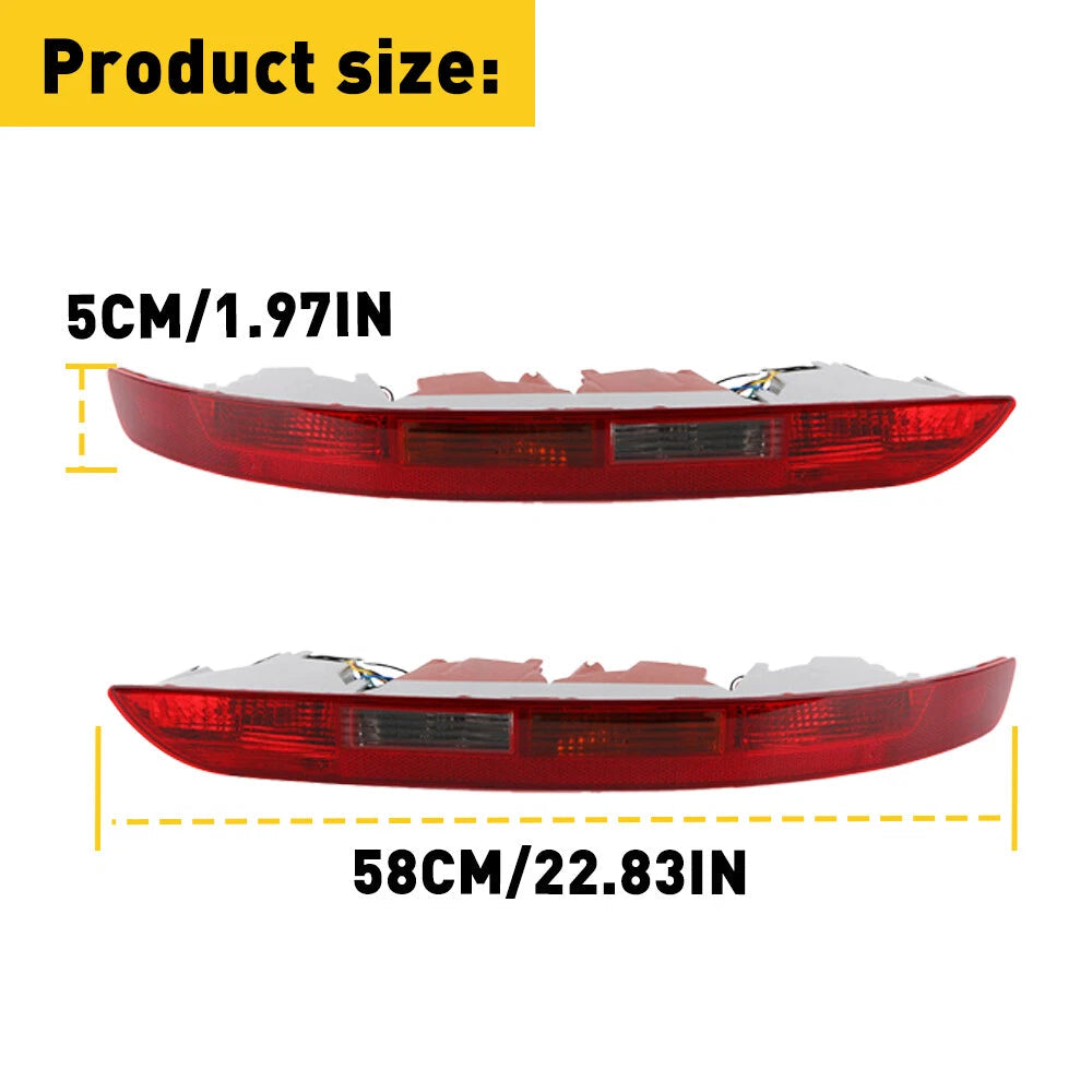 For Audi Q5 2009-2016 Rear Bumper Tail Light Reflector Brake Stop Lamp Red EOA 6B93BC-57