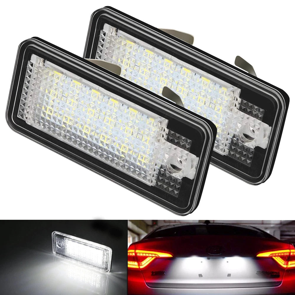2 PCS LED Free Error License Plate For Audi Light A3 A4 S3 S4 A6 S6 Q7 A8 RS4 6B93BC-57