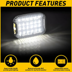 6x LED Interior Roof Light For 2015-2024 Ford Transit 150/250/350/350 HD Van EOA 6B93BC-57