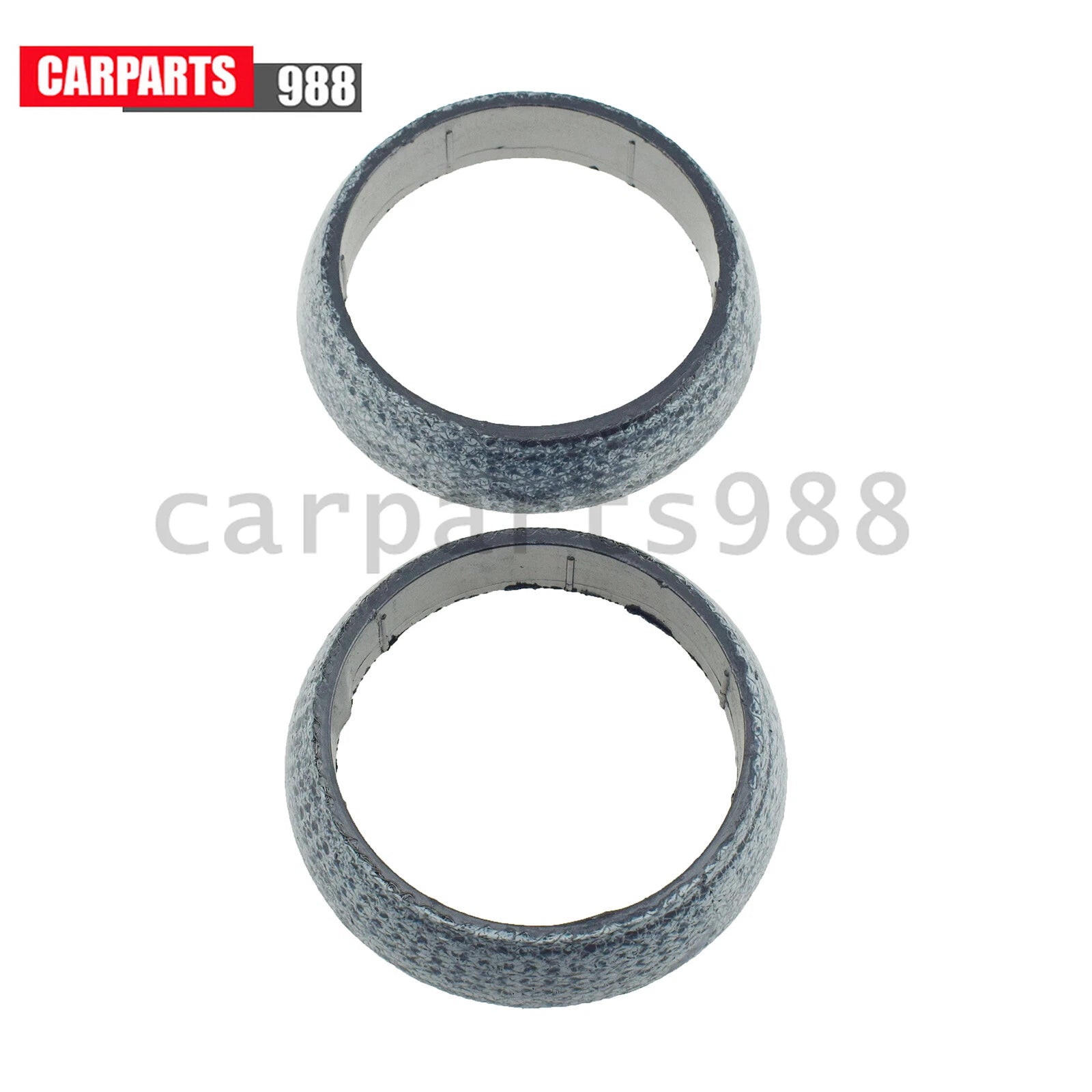 Set of 2 2.5'' Donut Style Graphite Gasket For Muffler Exhaust Pipe To Manifold 6B93BC-57
