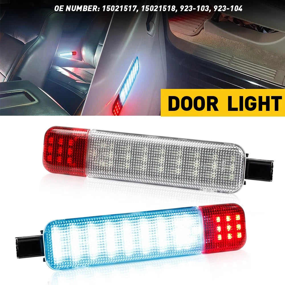 For Chevy GMC C/K 1500 2500 3500 Pickup 1997-00 LED Door Panel Courtesy Lights A 6B93BC-57