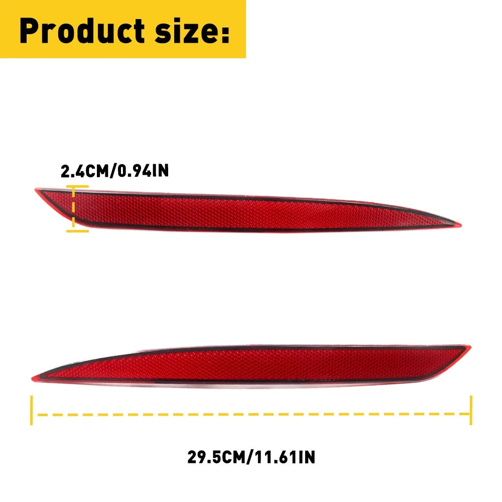 For Tesla Model Y 2022 2021 2020 Tail Rear Bumper Reflector Red Pair LH RH EOA 6B93BC-57