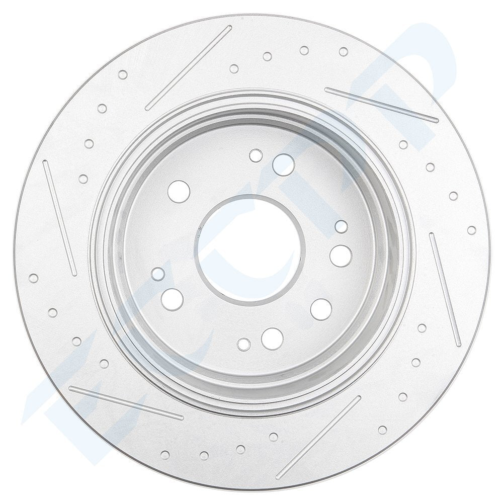 Rear Brake Disc Rotors For 2002 2003 2004 Honda CR-V Slotted 6B93BC-57