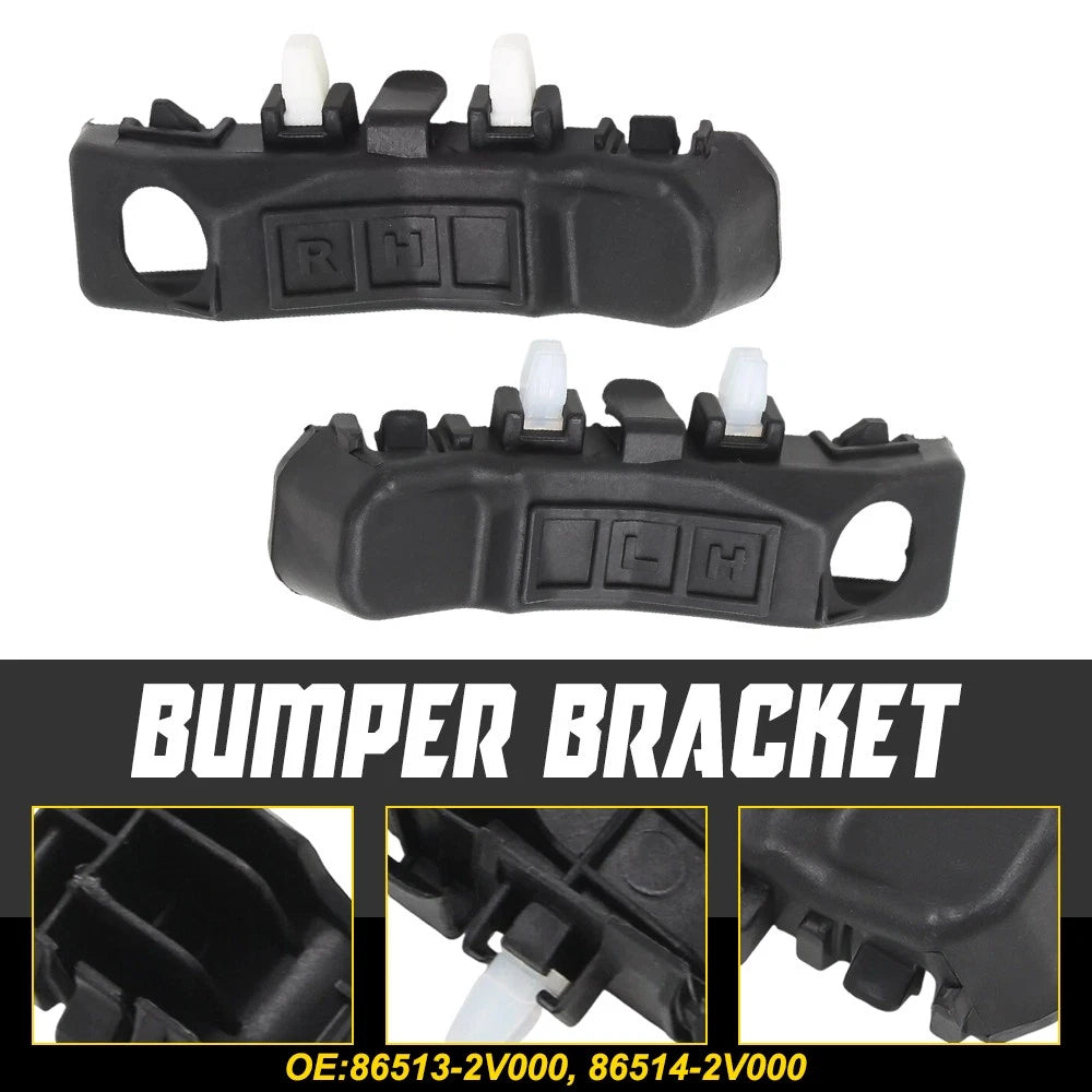 Front Driver & Passenger Side Bumper Bracket For 2012-2017 Hyundai Veloster EOA 6B93BC-57