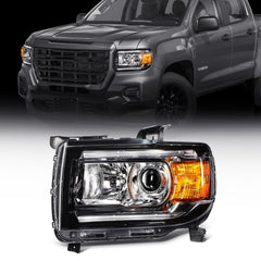 ECCPP Headlight For GMC Canyon 2.5L 2.8L 3.6L 2015-2022 Driver Left Side Black 6B93BC-57