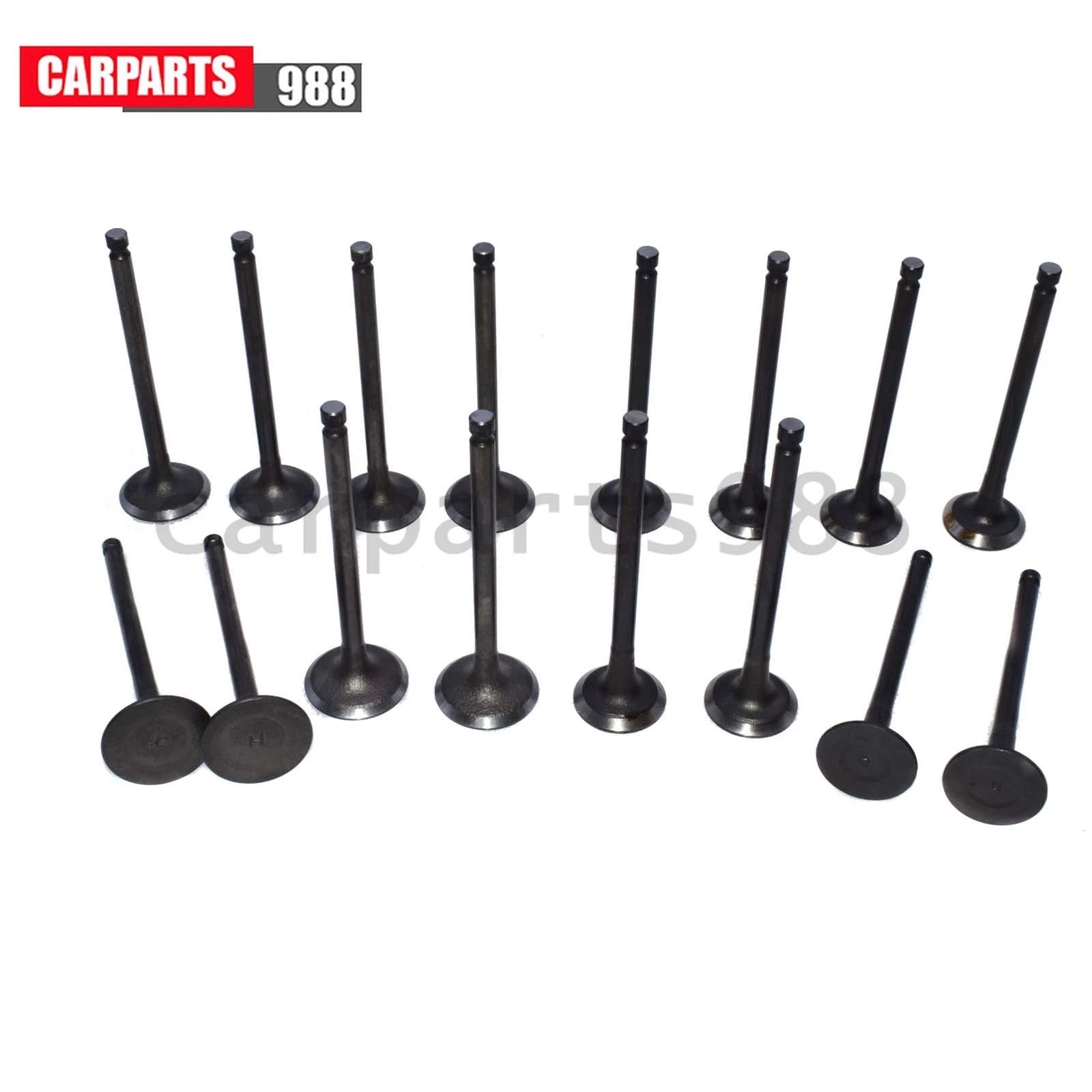 16Pcs Intake & Exhaust Valve Kit For Hyundai Elantra Kia Soul 2.0L 22212-23600 6B93BC-57