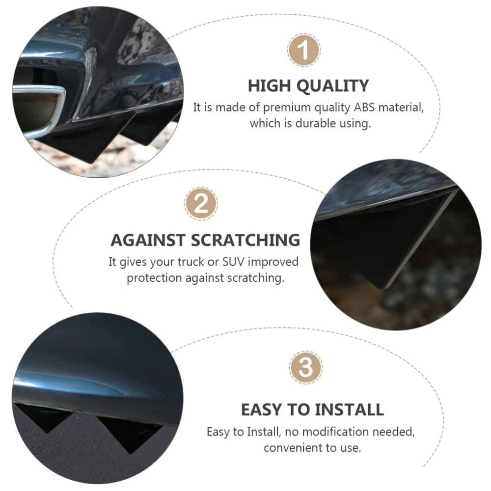 For Dodge Charger SXT RT SRT Rear Bumper Diffuser Shark Fin Spoiler Lip Splitter 6B93BC-57