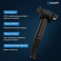 ECCPP 6 Ignition Coils For 2005-2018 Toyota Avalon 2007-2017 Toyota Camry 3.5L ECCPP
