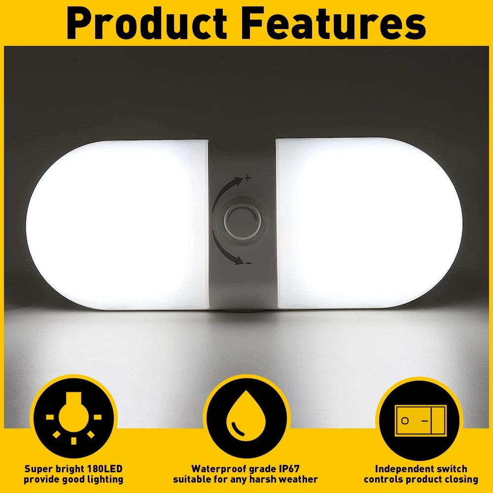 3 Camper Color Dimmable 12-24V RV Ceiling Double Dome Light Camper Trailer Boat 6B93BC-57
