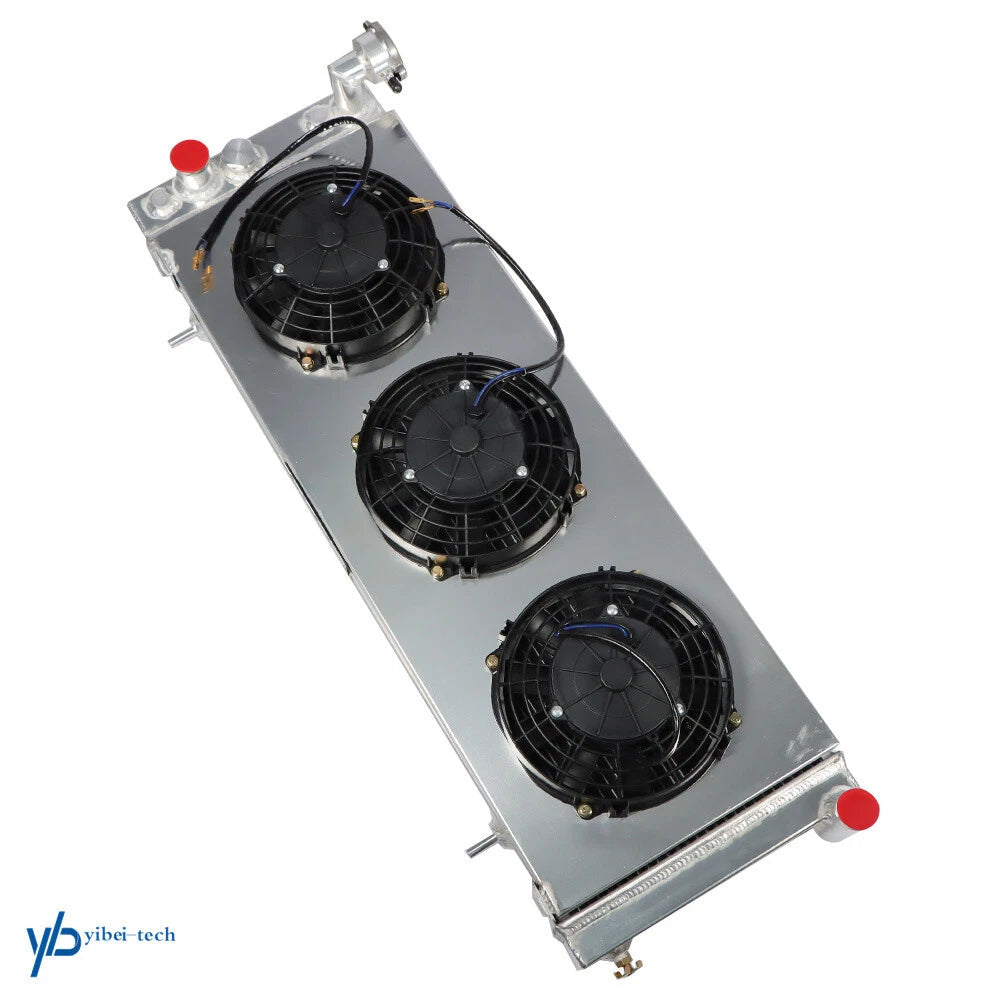 3 Row Radiator+Shroud Fan For 1984-2001 Jeep Cherokee XJ/Comanche 2.5L 2.8L 4.0L 6B93BC-57