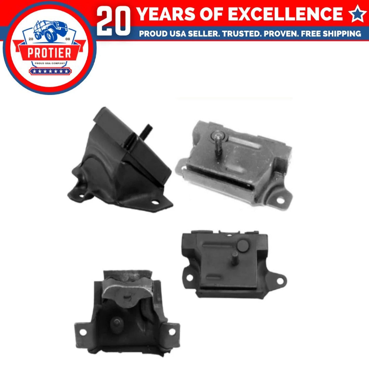 Engine Mount Set 4pcs For FORD SPORT UTILITY L6 FORD VAN L6 Cyl 4.9 1984-74 6B93BC-57