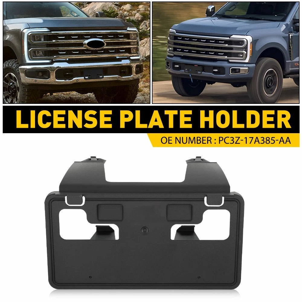 For 2024 2023 Ford F-250 F250 Super F350 Duty FRONT License Plate Bracket Holder 6B93BC-57