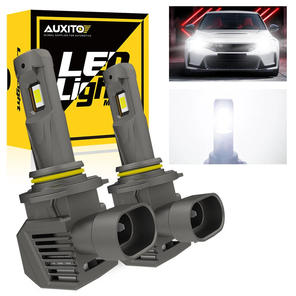 AUXITO 2X 9005 LED Headlight Bulbs Canbus Combo Low High Beam 6500K Super Bright AUXITO