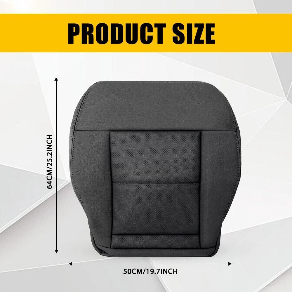 For Mercedes-Benz 2010-2014 E350 E550 Black Driver Bottom Leather Seat Cover EOA 6B93BC-57