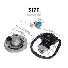 For Suzuki GSX-R GSXR600/1000 2004 05 08-15 Ignition Switch Gas Cap Key Lock Set