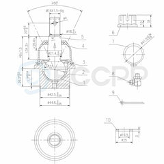 4pcs For 2004-2006 07 2008 Ford F-150 Front Upper Control Arms Lower Ball Joints 6B93BC-57