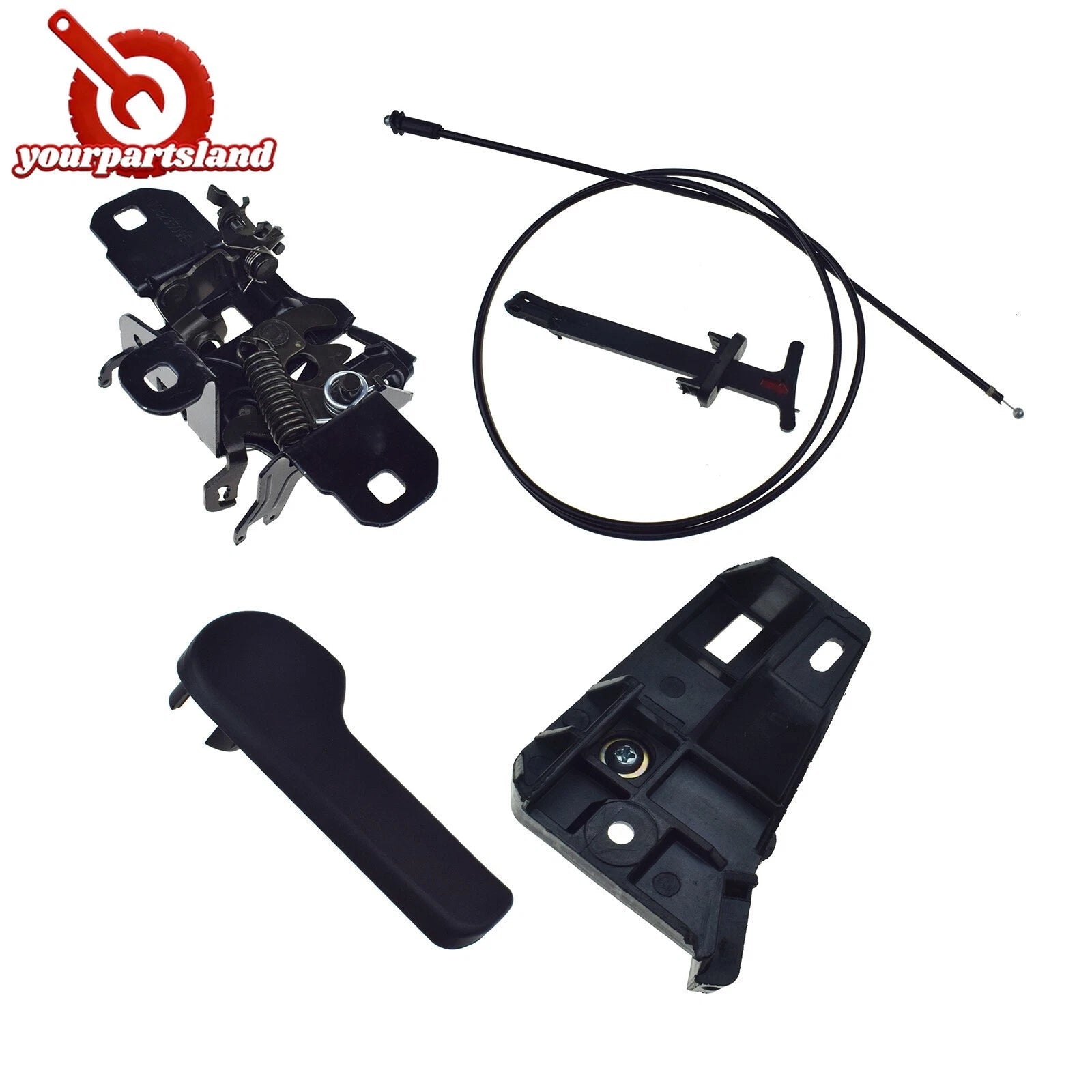 For VW Golf Jetta 1J0823509C Hood Latch Lock Release Pull Latch Handle CABLE Set 6B93BC-57
