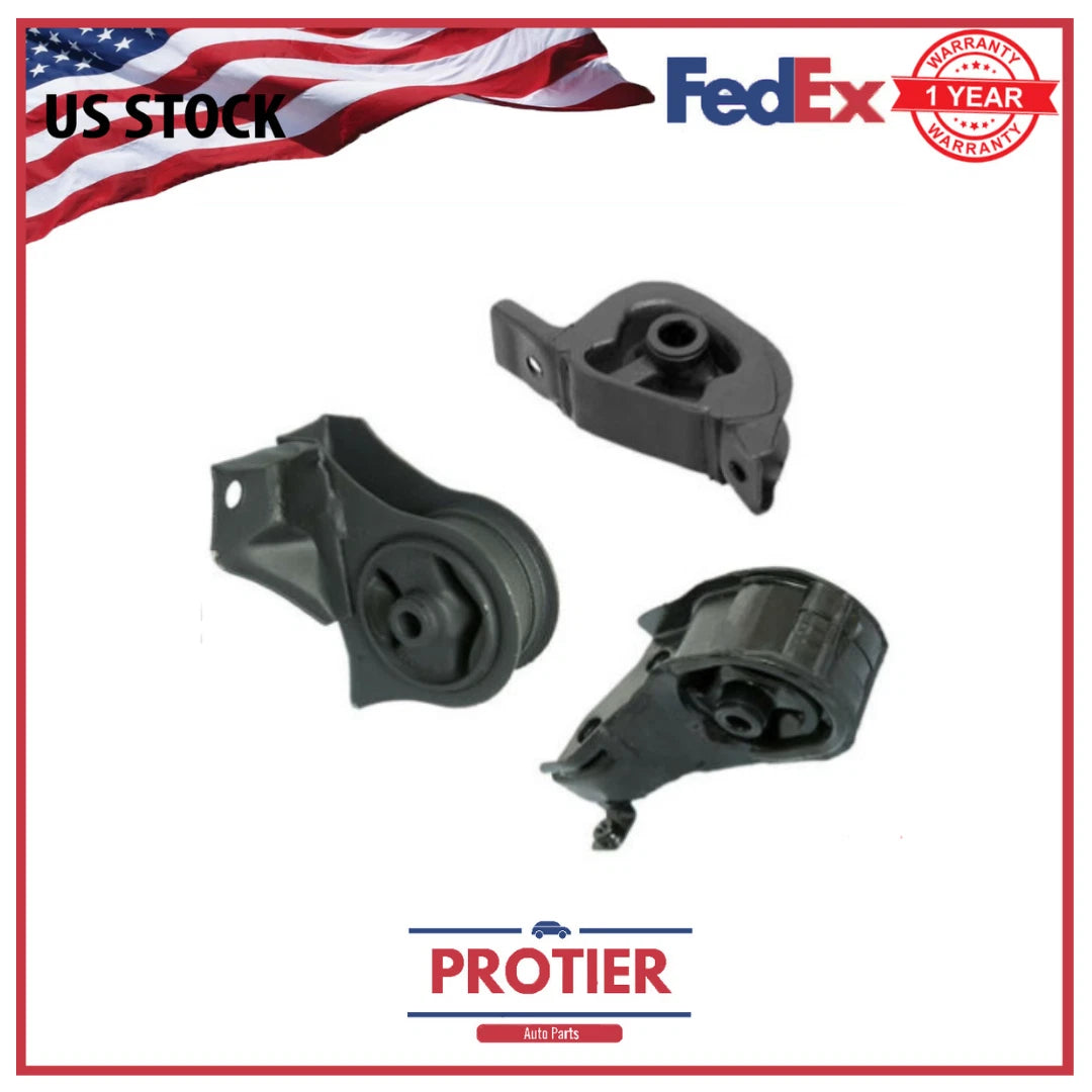 Motor Mount Set 3PCS for 1988 - 1991 Honda Civic 1.5L /1.6L for Auto Trans 6B93BC-57