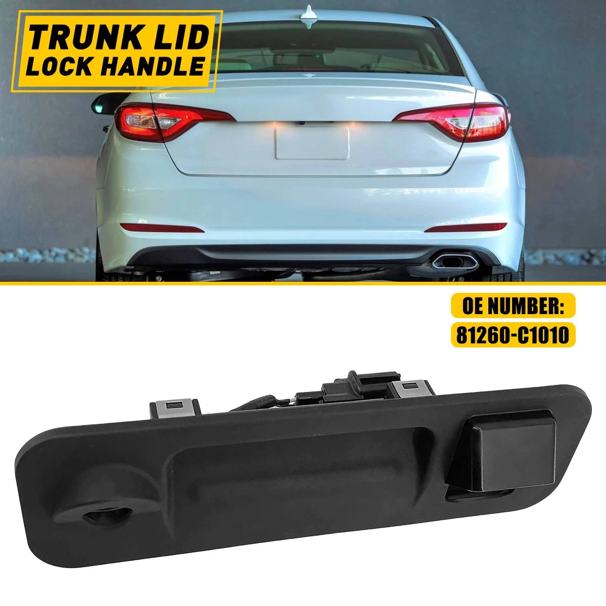 81260C1010 Outside Trunk Lid Lock Handle For 2015-2017 Hyundai Sonata US 6B93BC-57