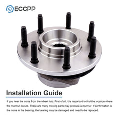 2Pcs Front Wheel Hub Bearings For Ford F-150 Harley-Davidson 4WD 7 Lug 2000-2003 6B93BC-57