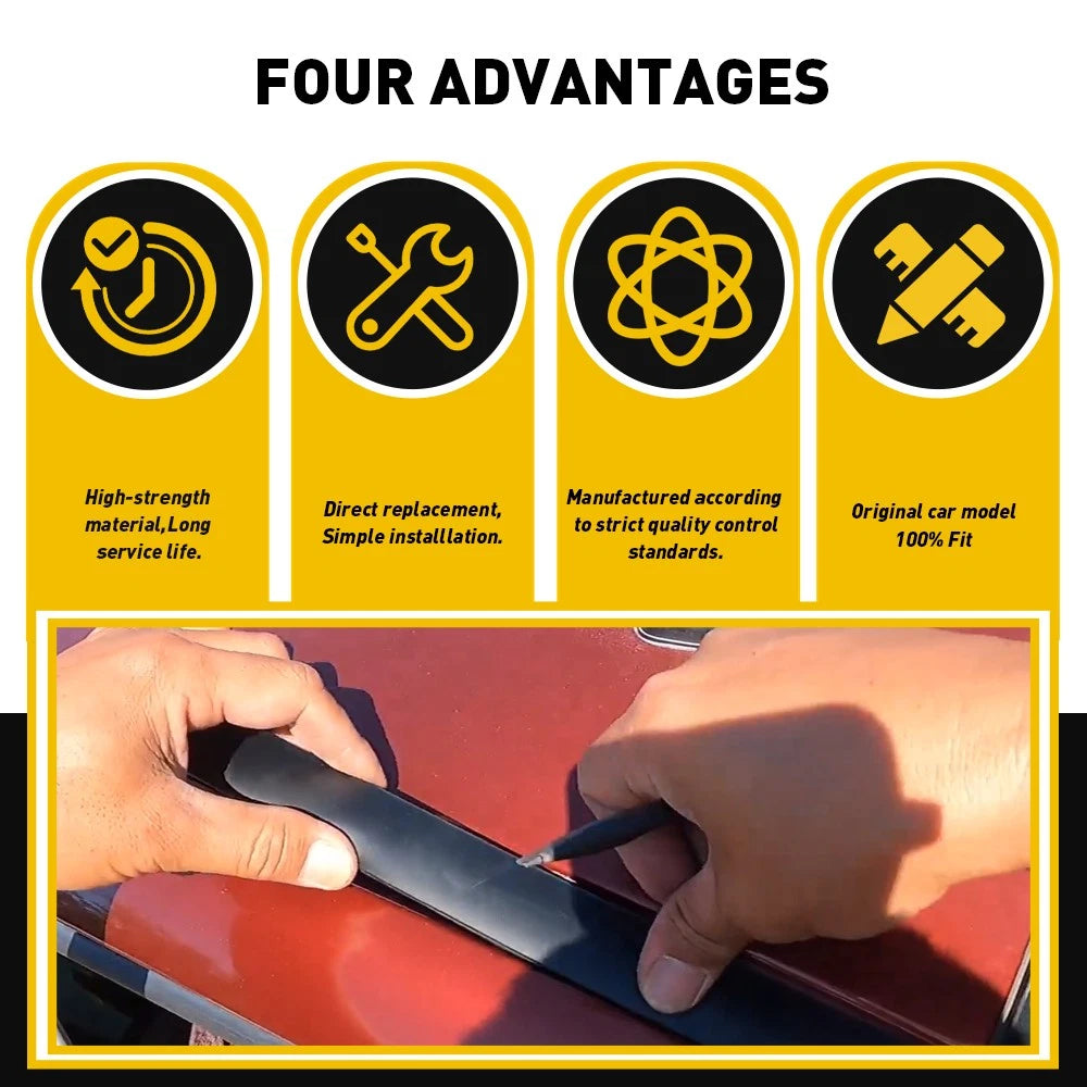 For TOYOTA 2007-2020 Tundra DOUBLE CAB Roof-Drip Right Molding & Left Side EOA 6B93BC-57