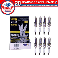 8x iridium spark plugs LFR5AIX-11 4469 compatible with Hyundai 6B93BC-57