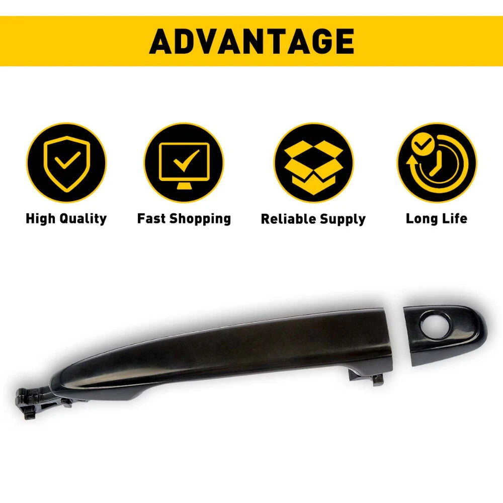 Front Exterior Outside Black Door Handle LH Driver For 2007-11 Toyota Camry EOA 6B93BC-57