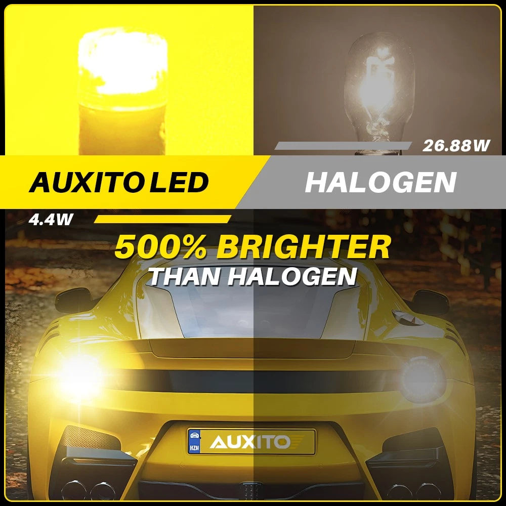 AUXITO LED Backup Reverse Light Bulb 921 912 T15 Super Bright Amber Error Free A AUXITO