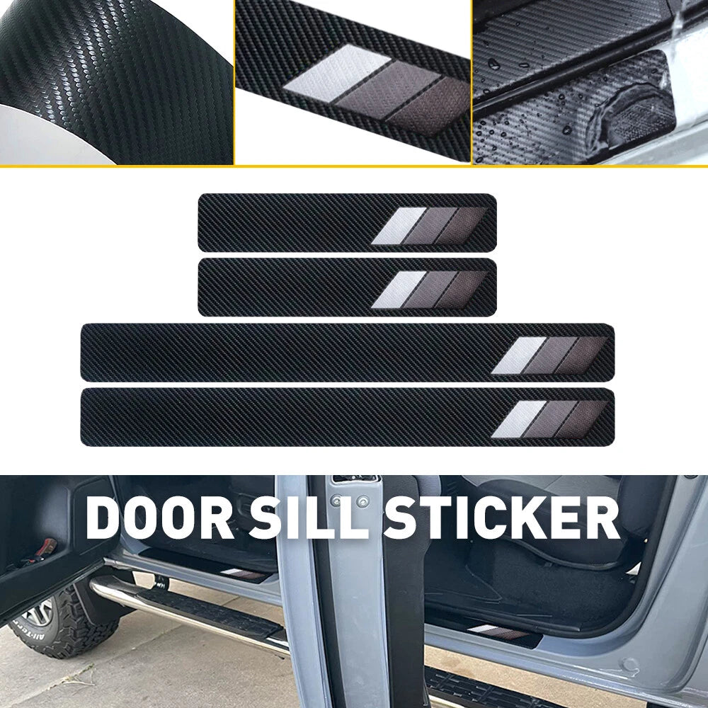 Car Door Sill Plate Step Threshold Protect Cover For Toyota Rav4 Camry Tacoma EA 6B93BC-57