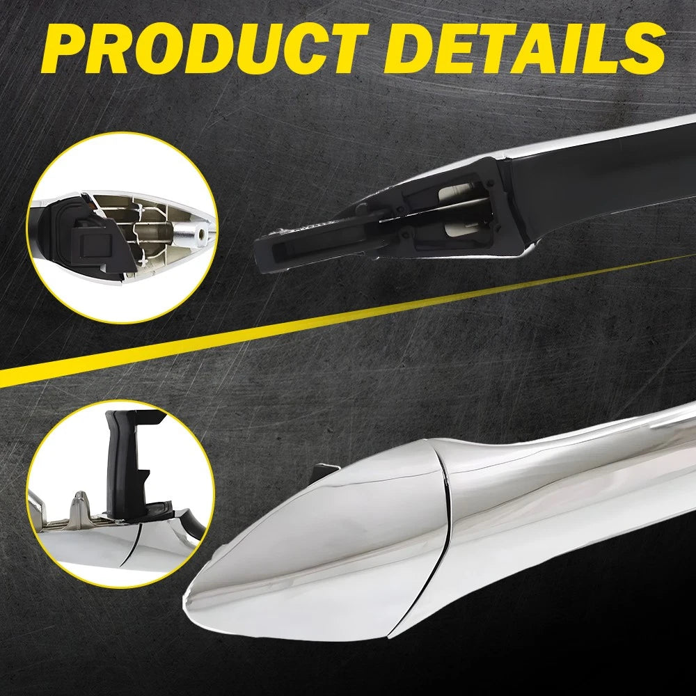 2pcs Exterior Rear Left Right Side Door Handle For 2011-2016 Hyundai Elantra EOA 6B93BC-57