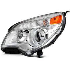 Pair Halogon Headlights Assembly For 2010-2015 Chevrolet Equinox Chrome Amber 6B93BC-57