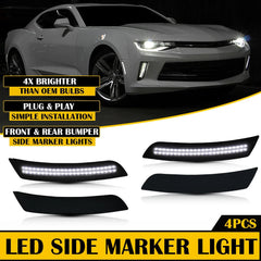 Front Rear LED Bumper Full Side Marker Light For 2016-2021 Chevrolet Camaro EOA 6B93BC-57