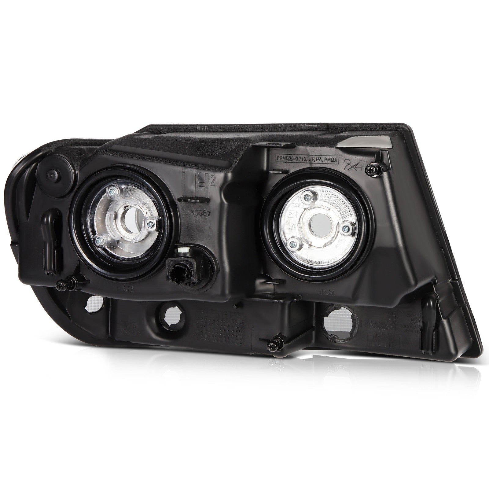ECCPP Headlights Assembly For Jeep Grand Cherokee 4.0L 4.7L 1999-2004 Pair Black 6B93BC-57