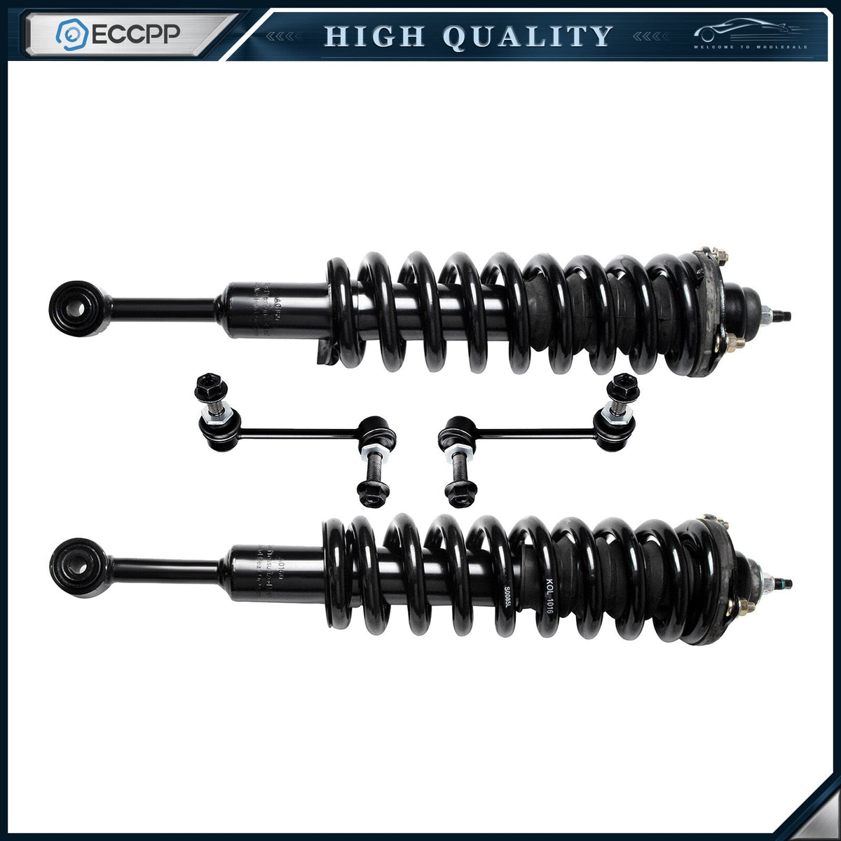 4pc Complete Front Struts + Sway Bar Links For Toyota 4Runner FJ Cruiser 03-14 KOEEP