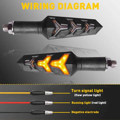 LED Motorcycle Turn Signals Blinker Lights Amber For Suzuki DRZ400s DRZ400sm 6B93BC-57