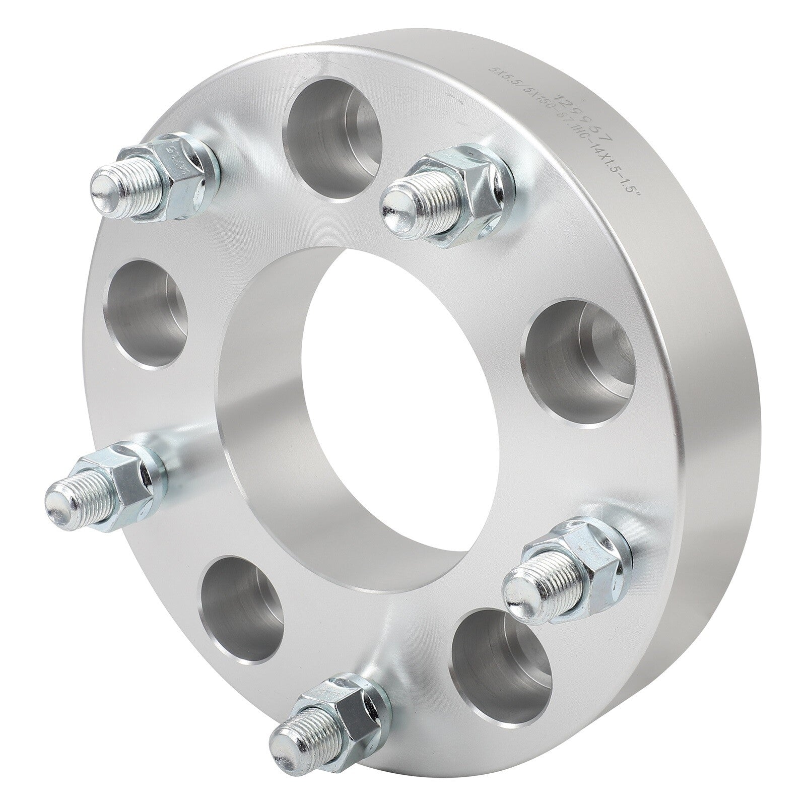 2 Pcs 1.5" 5x5.5 to 5x150 Wheel Adapters 14x1.5 For Ram 1500 Convert to Tundra 6B93BC-57