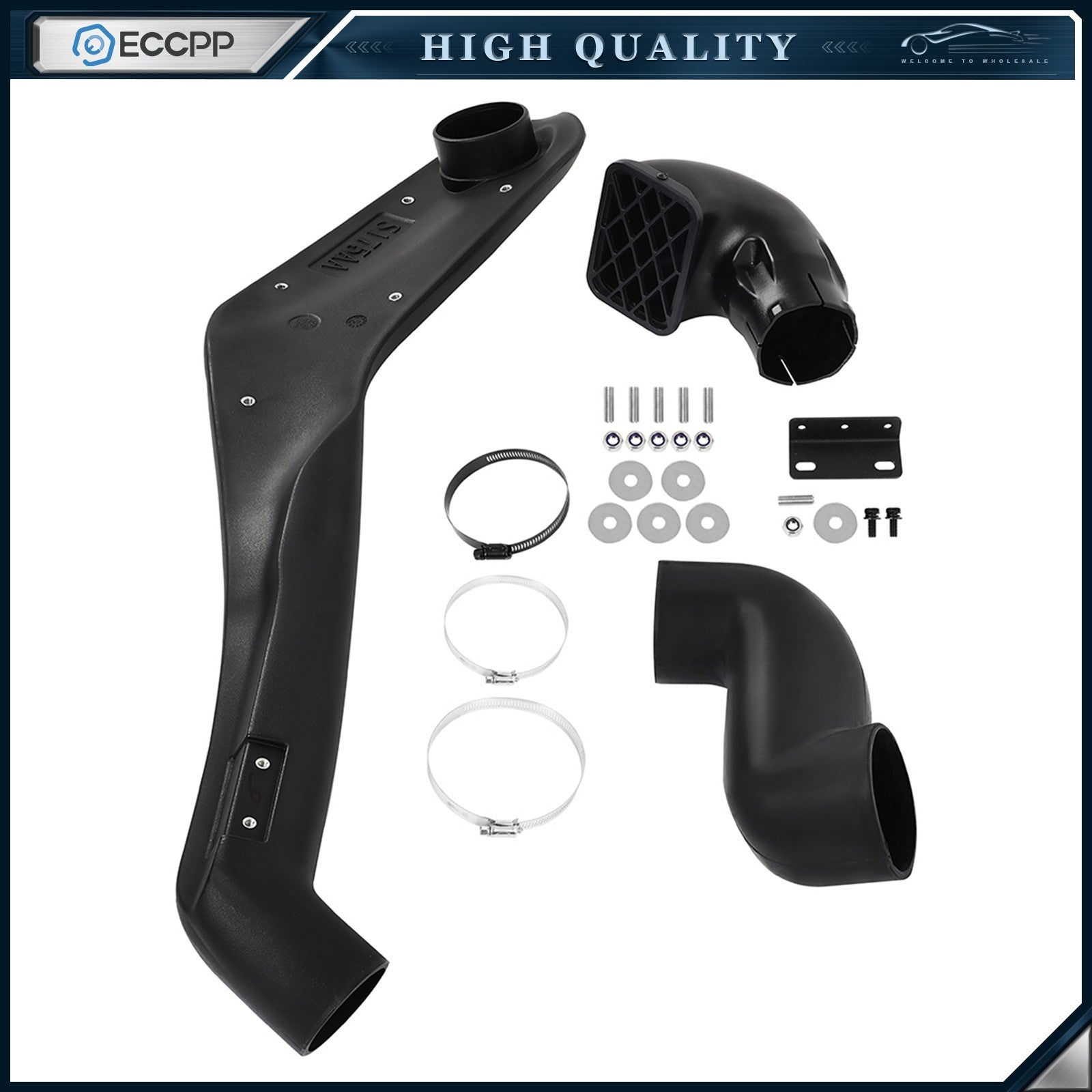 Snorkel Kit Black For Isuzu D-Max RT50 2012-2015 2016 2017 2018 Textured 6B93BC-57