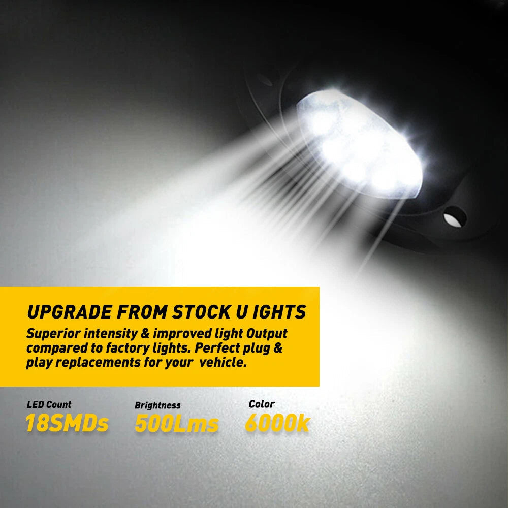 For 94-01 Dodge RAM 2500 1500 3500 LED License Light Plate Lens Lamp with wire 6B93BC-57