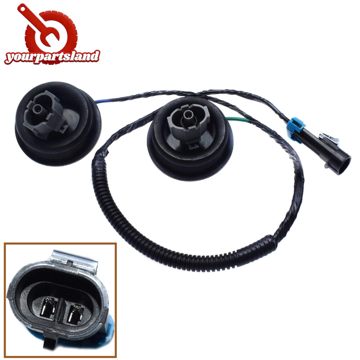 Knock Sensor Harness W/ Dual Connector Grommet For Cadillac Chevy GMC LS1 LS 6B93BC-57