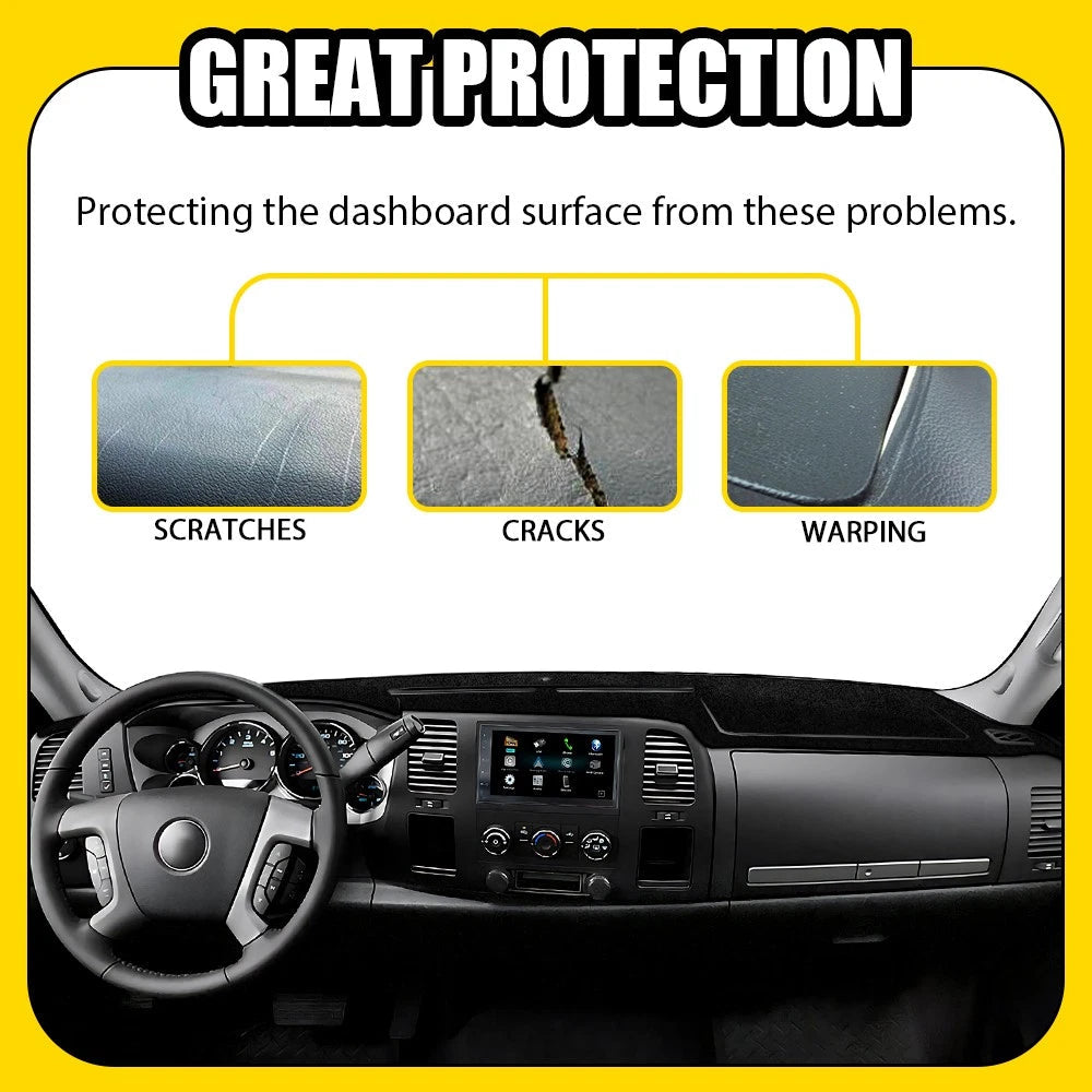 For 07-13 Chevy Silverado GMC Sierra Dashmat Dash Cover Dashboard Mat Interior A 6B93BC-57