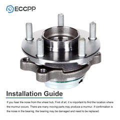 1Pc Wheel Hub Bearing Front Passenger Side For Nissan Murano 2009 2010 2011-2014 6B93BC-57