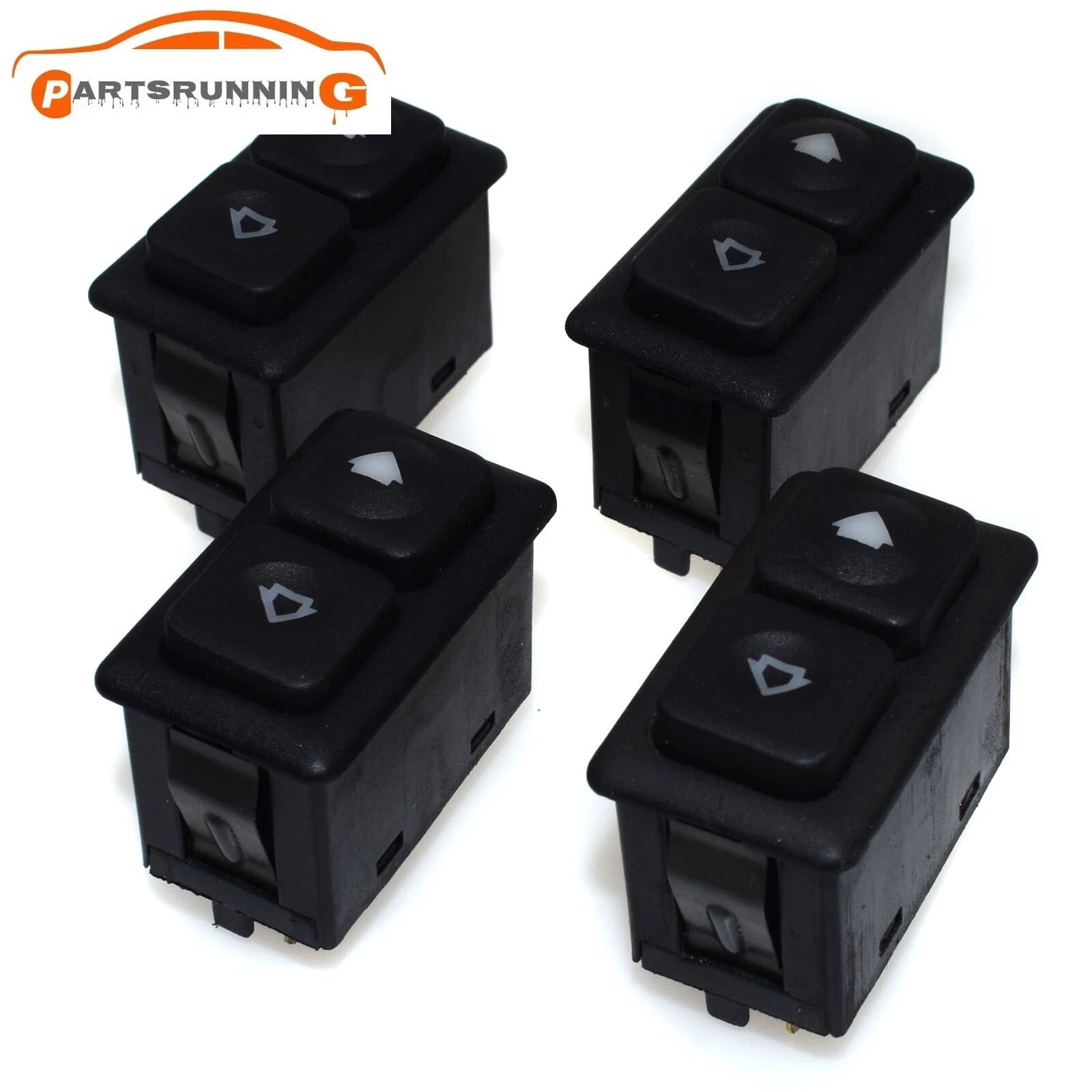 Set of 4 Illuminated Power Window Switch For BMW E23 E24 E28 E30 61311381205 6B93BC-57