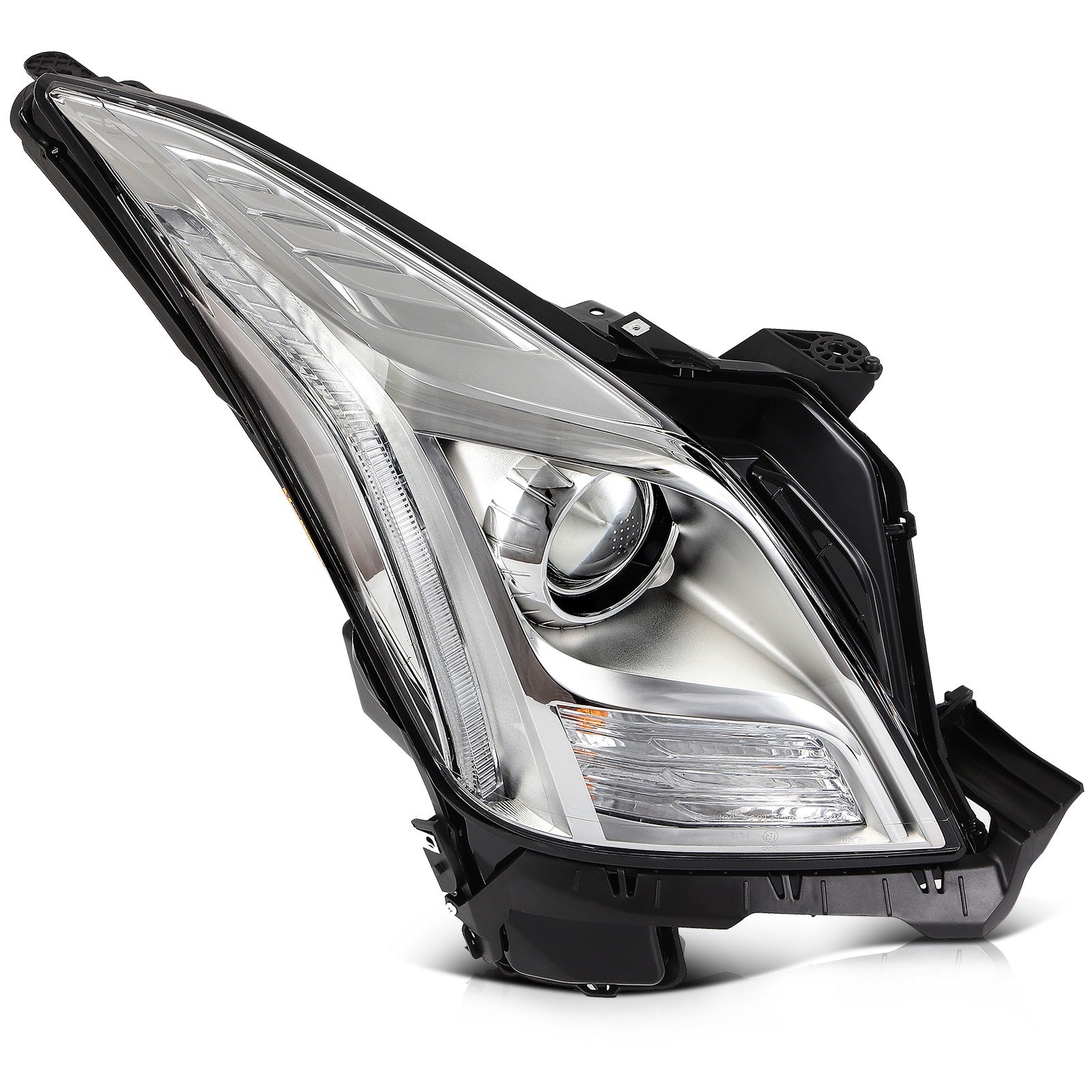 Pair Kit HID Headlights Assembly For 2013-2017 Cadillac XTS 3.6L Chrome 6B93BC-57