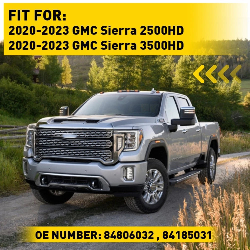 4x Smoked Front&Rear White Side LED Marker Lights For GMC 20-23 Sierra 2500 3500 6B93BC-57