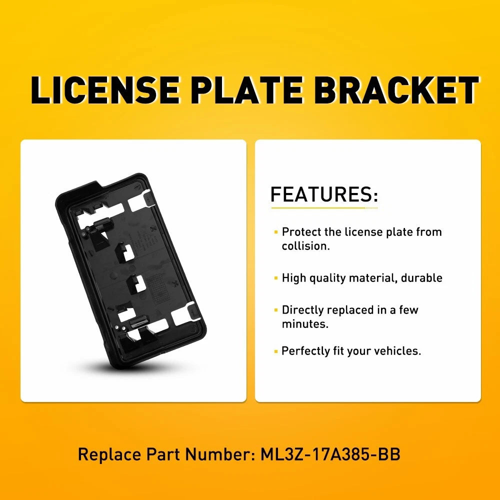 For 2021-2023 Ford F150 ML3Z-17A385-BB Front License Plate Bracket Plastic EOA 6B93BC-57