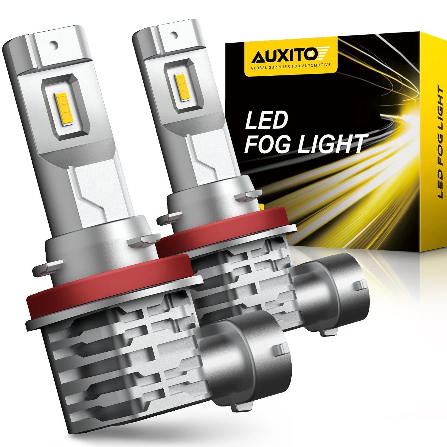 2X AUXITO H8 H11 Golden Yellow amber LED Driving Fog Light Bulbs Super Bright M4 6B93BC-57